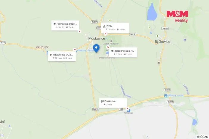 Pronájem bytu 1+kk, Ploskovice, 50 m2