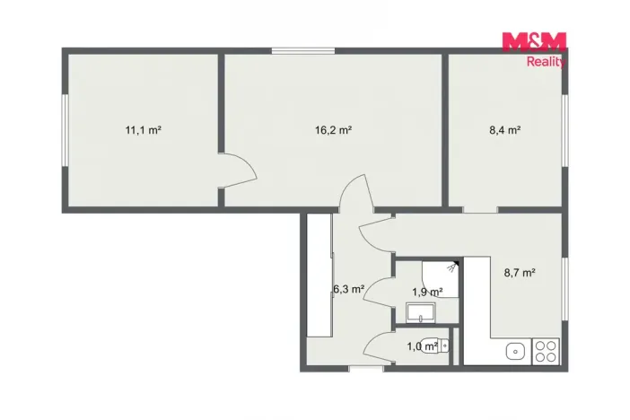 Prodej bytu 3+1, Chodov, Obránců míru, 55 m2