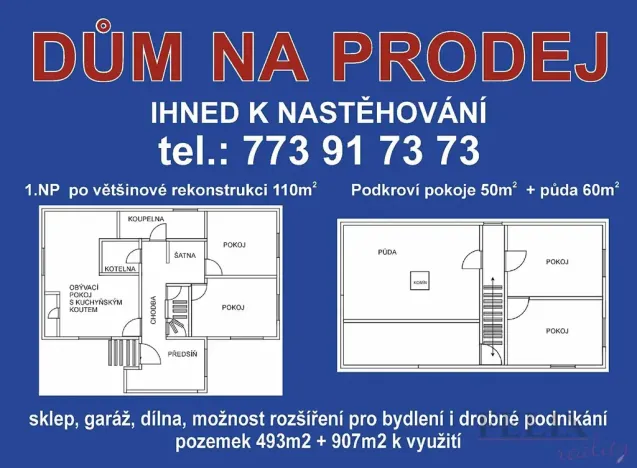 Prodej rodinného domu, Rohle, 160 m2