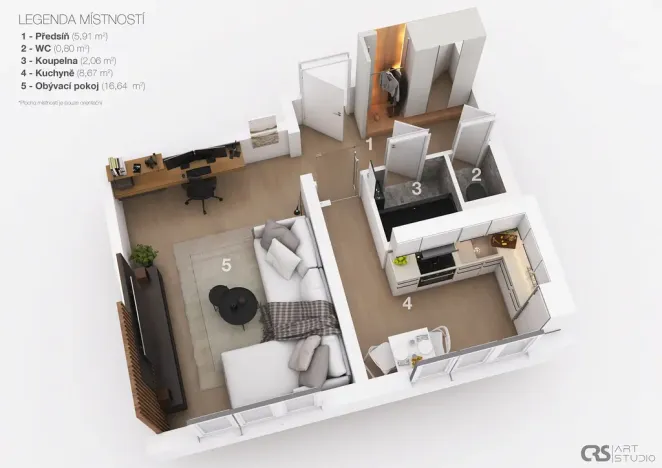 Prodej bytu 1+1, Praha - Záběhlice, Chmelová, 36 m2