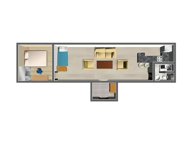 Pronájem bytu 2+kk, Brno, Berkova, 45 m2