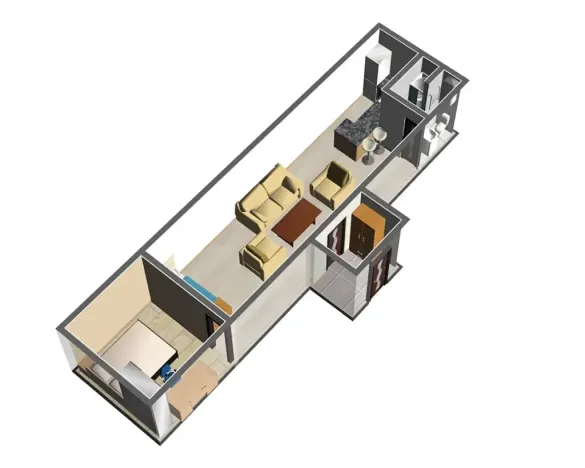 Pronájem bytu 2+kk, Brno, Berkova, 45 m2
