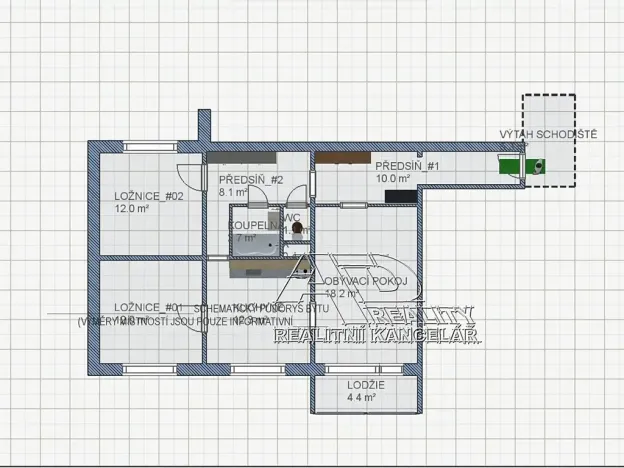 Prodej bytu 3+1, České Budějovice, 76 m2