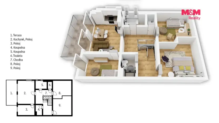 Prodej rodinného domu, Ořech, Karlštejnská, 112 m2
