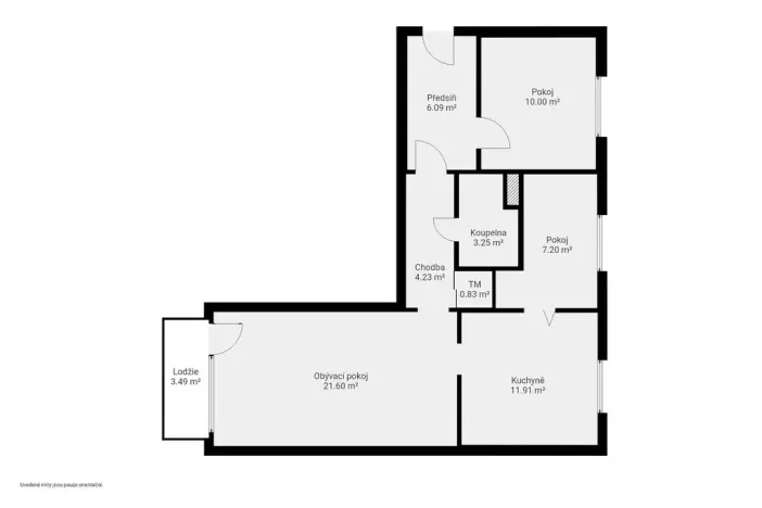 Prodej bytu 3+1, Planá, Zahradní, 70 m2