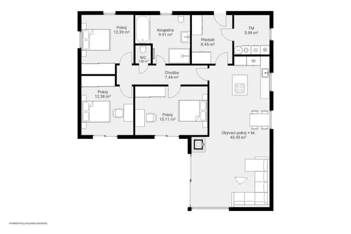 Prodej rodinného domu, Líšťany, 115 m2
