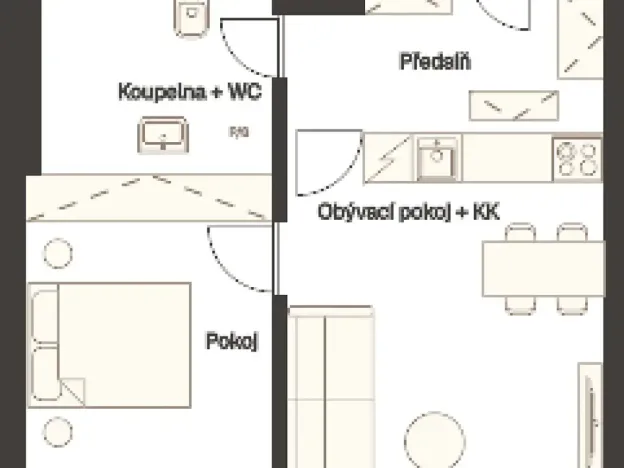 Pronájem bytu 2+kk, Praha - Vinohrady, Sázavská, 43 m2