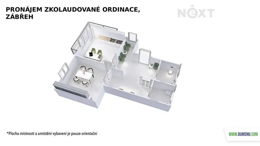 Pronájem ordinace, Zábřeh, Ladislava Fialy, 16 m2