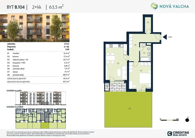Prodej bytu 2+kk, Plzeň, 62 m2