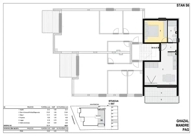 Prodej bytu 4+kk, Mandre, Chorvatsko, 130 m2