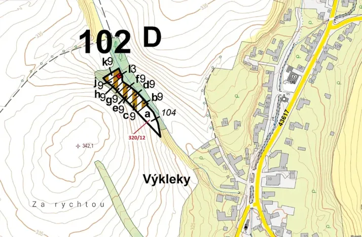 Dražba lesa, Výkleky, 1024 m2