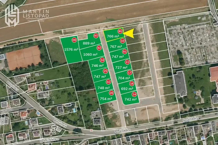 Prodej pozemku pro bydlení, Bludov, Nová dědina, 766 m2