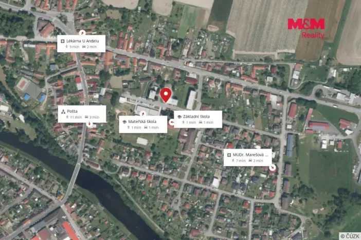 Pronájem bytu 2+1, Katovice, Školní, 54 m2