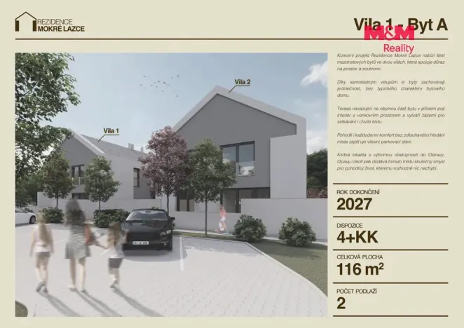 Prodej atypického bytu, Mokré Lazce, Generála Vlachého, 117 m2