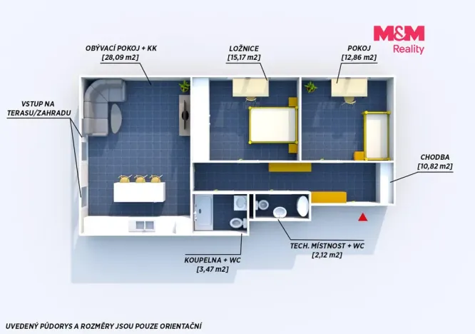 Prodej bytu 3+kk, Rokycany - Borek, Pražská, 72 m2