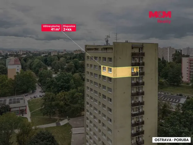 Prodej bytu 2+kk, Ostrava - Poruba, Průběžná, 41 m2