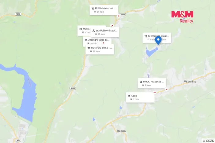 Pronájem bytu 2+kk, Všemina, 47 m2