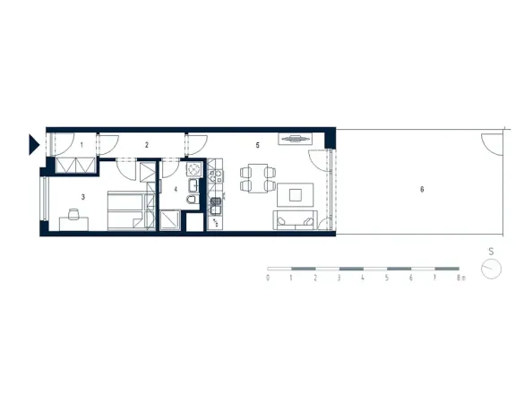 Pronájem bytu 2+kk, Praha - Karlín, Thámova, 46 m2