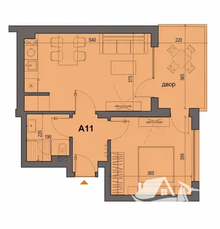 Prodej bytu 2+kk, Burgas, Bulharsko, 52 m2