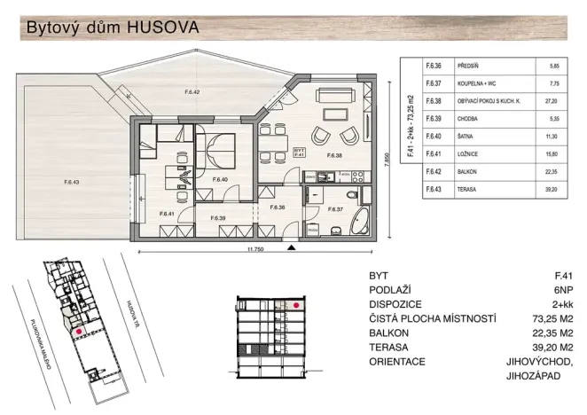 Prodej bytu 3+kk, České Budějovice, Plukovníka Malého, 73 m2