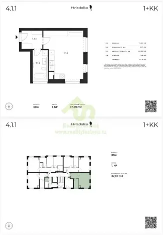 Pronájem bytu 1+kk, Dobřany, Denksteinova, 38 m2