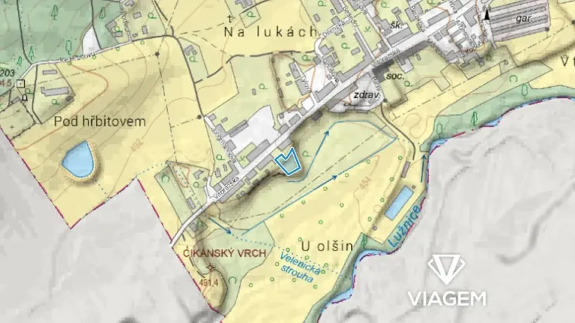 Prodej podílu pozemku pro bydlení, České Velenice, 381 m2