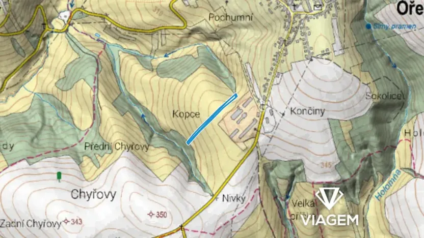 Prodej podílu pole, Velký Ořechov, 625 m2