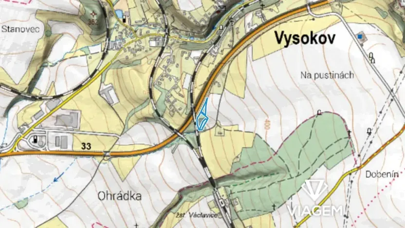 Prodej podílu zahrady, Vysokov, 1693 m2