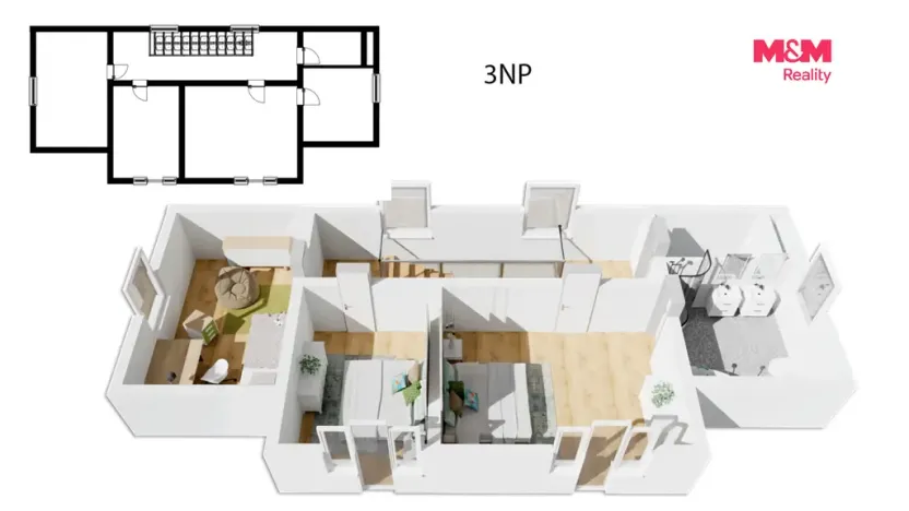 Prodej rodinného domu, Mnichovice - Božkov, Nad rybníkem, 312 m2