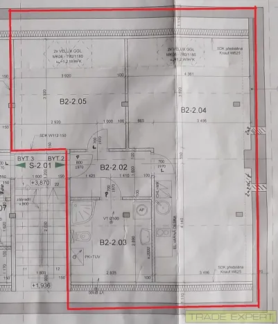 Pronájem bytu 2+kk, Stochov, Osvobození, 61 m2