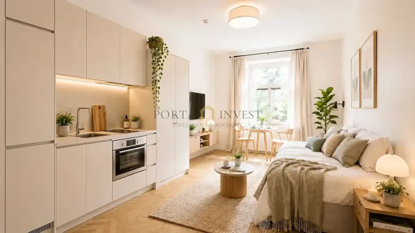Prodej bytu 1+kk, Praha - Nové Město, Sokolská, 17 m2
