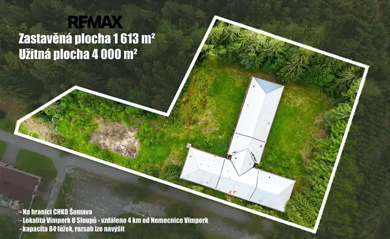 Prodej činžovního domu, Vimperk, 4000 m2
