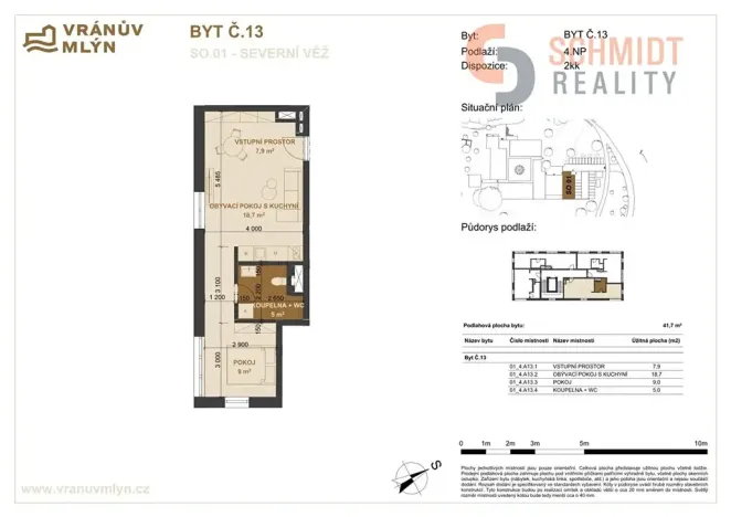 Prodej bytu 2+kk, Břeclav, Pod Zámkem, 40 m2