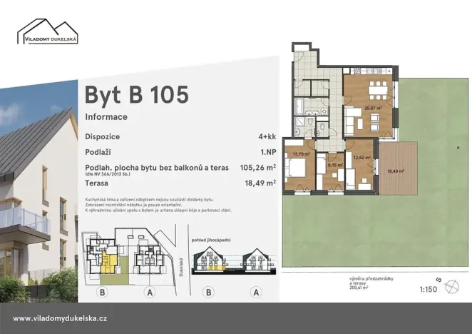 Prodej bytu 4+kk, Liberec, Dukelská, 124 m2