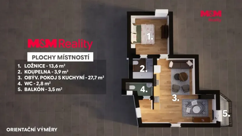Prodej bytu 2+kk, Praha - Malá Strana, Tržiště, 57 m2