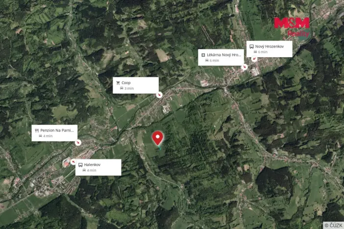 Prodej louky, Nový Hrozenkov, 12835 m2