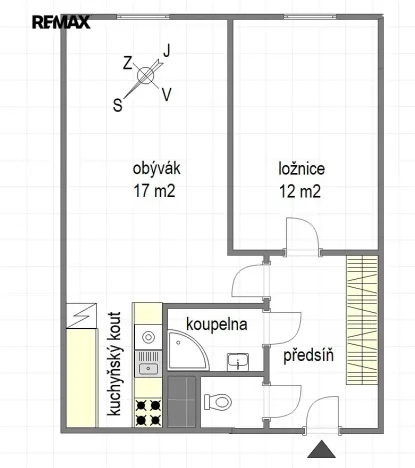 Prodej bytu 2+kk, Praha - Stodůlky, Nušlova, 43 m2