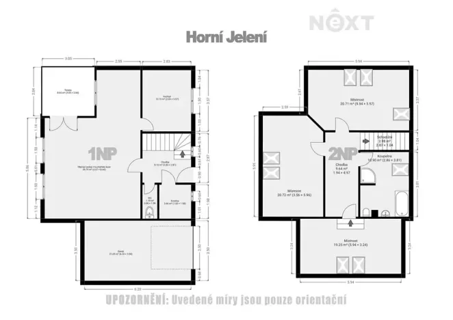 Prodej rodinného domu, Horní Jelení, Dvorská, 160 m2
