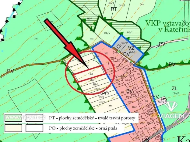 Prodej podílu zahrady, Vyklantice, 1332 m2