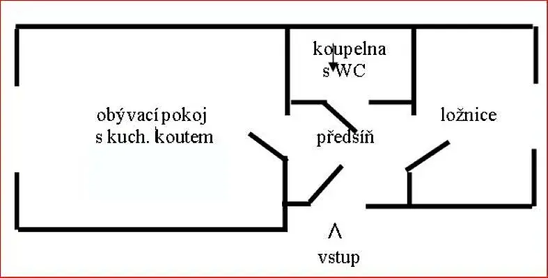 Pronájem bytu 2+kk, Plzeň, Dítětova, 39 m2