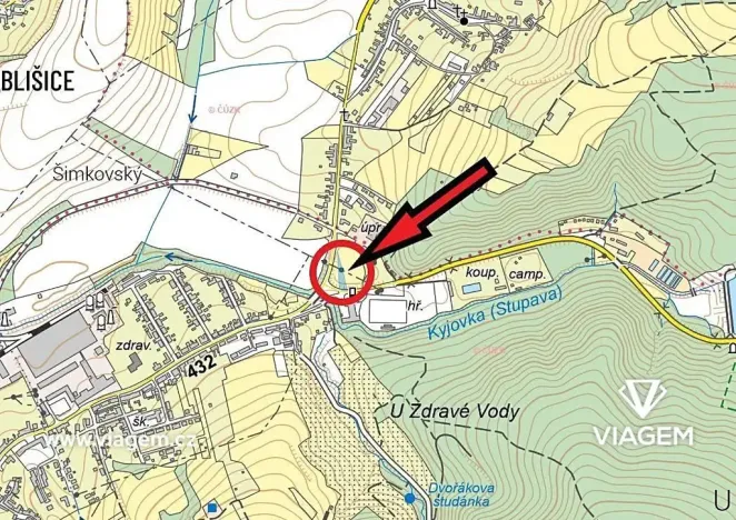 Prodej podílu komerčního pozemku, Koryčany, 336 m2