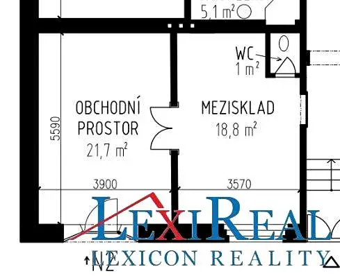Pronájem obchodního prostoru, Praha - Zbraslav, U Národní galerie, 41 m2