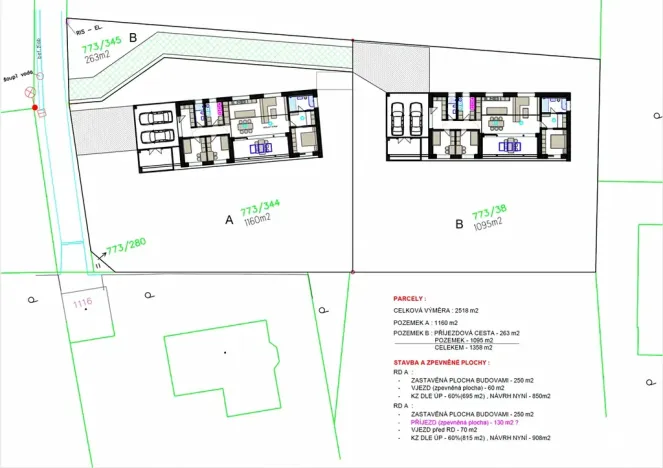Prodej pozemku pro bydlení, Velké Popovice, 1358 m2