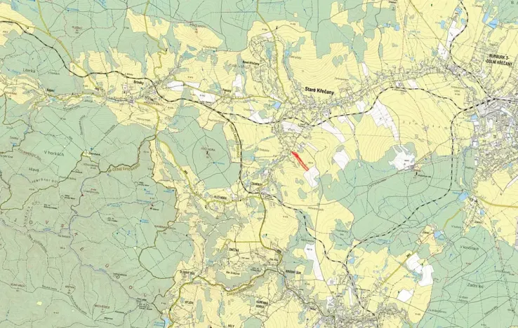 Prodej louky, Staré Křečany, 21871 m2