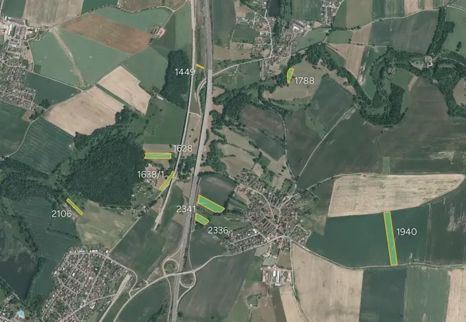 Prodej pole, Zvěrotice, 43682 m2