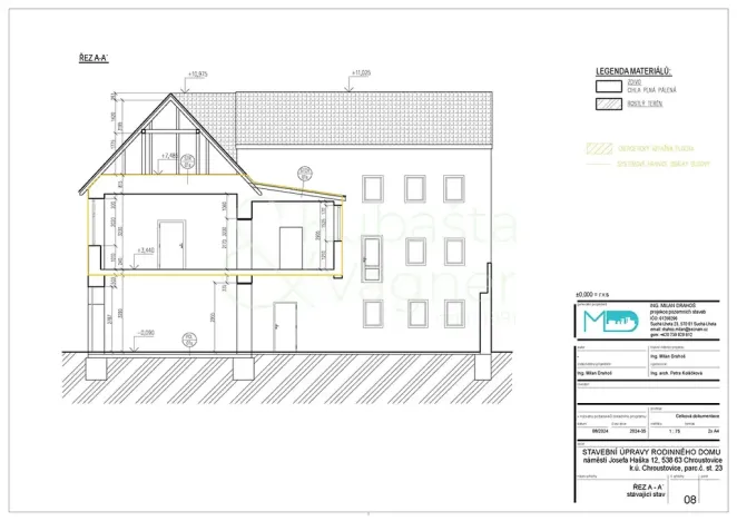 Prodej rodinného domu, Chroustovice, náměstí Josefa Haška, 205 m2