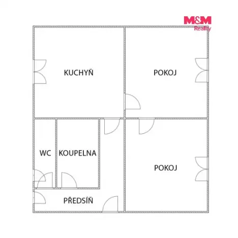 Pronájem bytu 2+1, Mladá Vožice, Souhradí, 70 m2