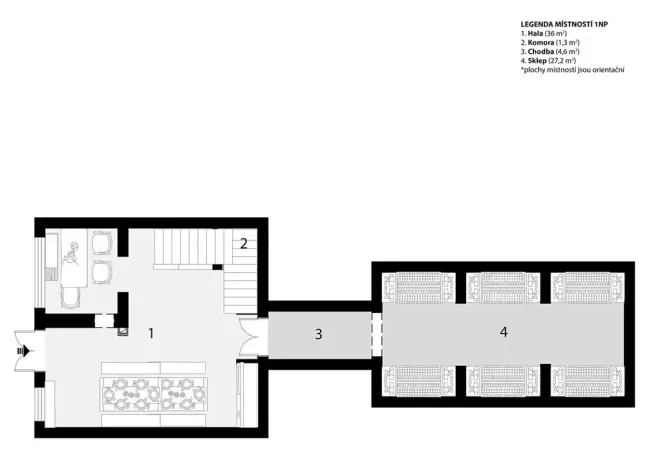 Prodej rodinného domu, Strachotín, Sklepní, 285 m2