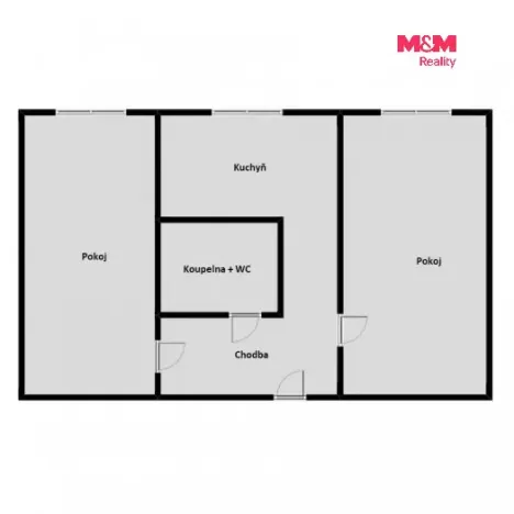 Prodej bytu 2+1, Dolní Krupá, 51 m2