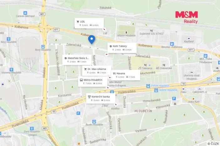 Prodej bytu 2+1, Praha - Hloubětín, Zelenečská, 48 m2